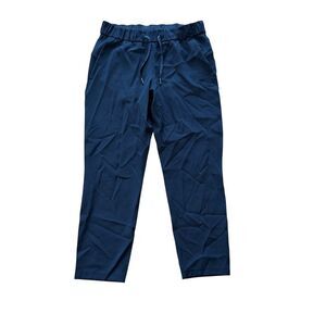 Lululemon Blue Tapered Leg Midrise Pants Women Size 8